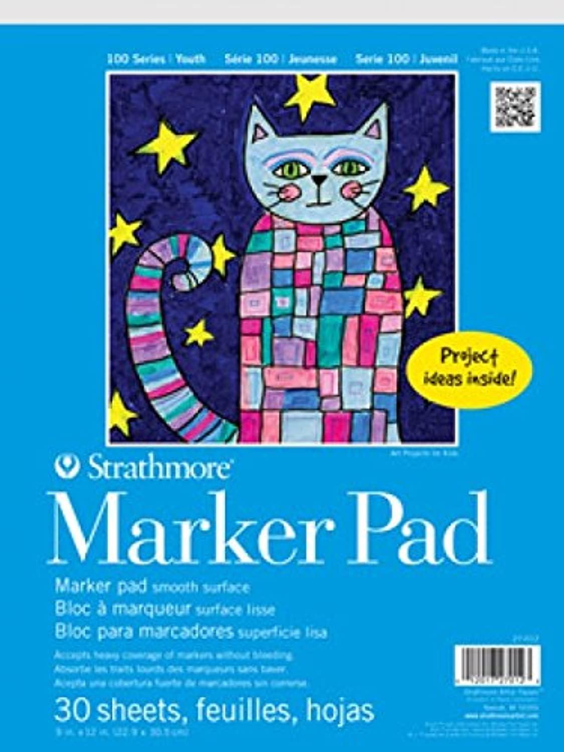 Strathmore 27-012 STR-27-012 30 Sheet Marker Pad, 9 by 12″(9×12)