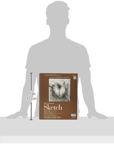 Strathmore 400 Series Sketch Pad, 9×12 inch, 100 Sheets – Artist Sketchbook for Drawing, Illustration, Art Class Students(11×14)