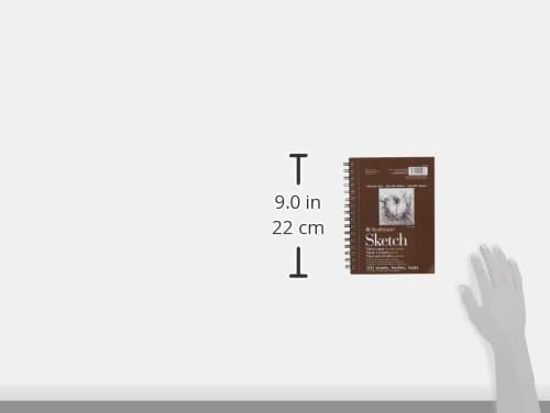 Strathmore 400 Series Sketch Pad, 9×12 inch, 100 Sheets – Artist Sketchbook for Drawing, Illustration, Art Class Students(5.5×8.5)