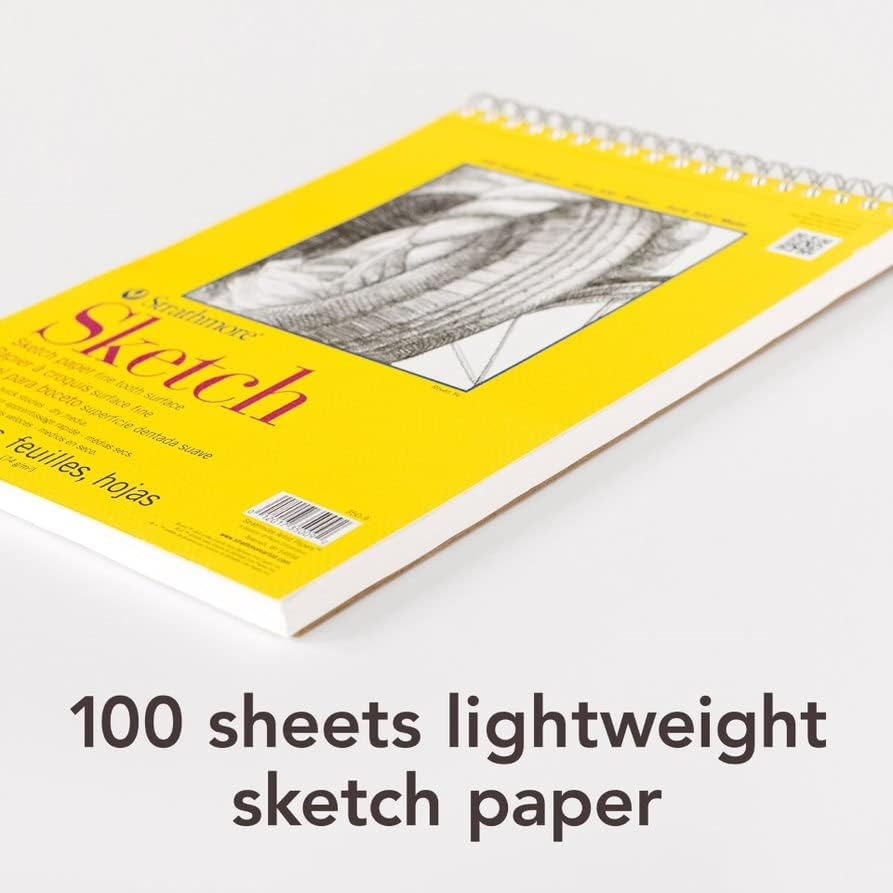 Strathmore 300 Series Sketch Pad, 18×24 inch, 30 Sheets, Side Wire – Artist Sketchbook for Drawing, Illustration, Art Class Students(18×24 inch (Pack of 2))
