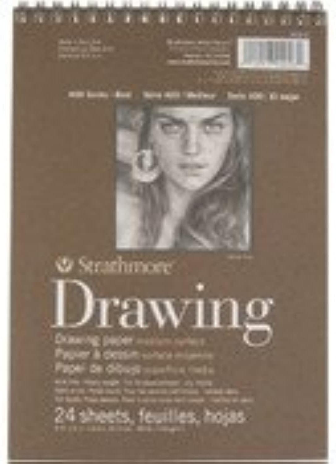 Strathmore 400-8 400 Series Drawing Pad, 18″x24″, Ivory/Cream, 24 Sheets, Medium(Medium)