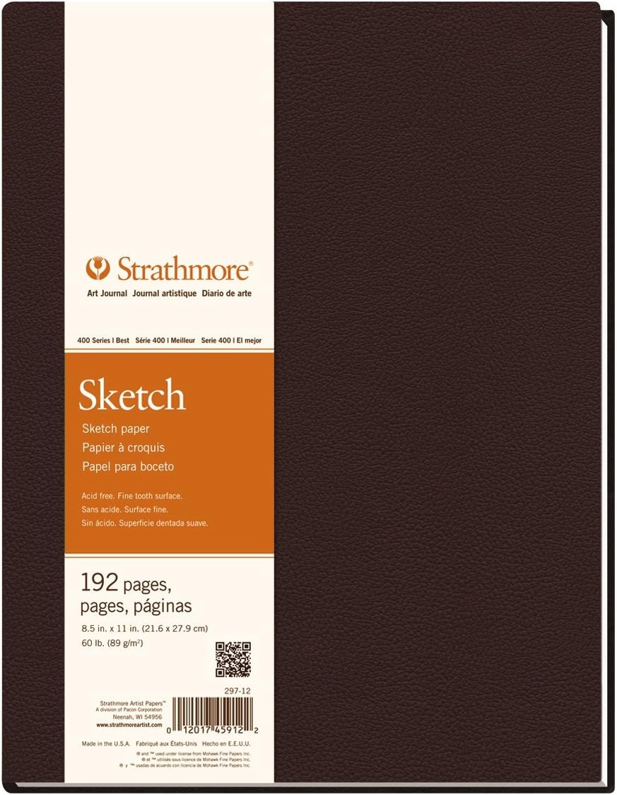 Strathmore 480-7 Softcover Art Journal, 7.75″ x 9.75″, White,160 Pages(Hardbound  Phase Out)