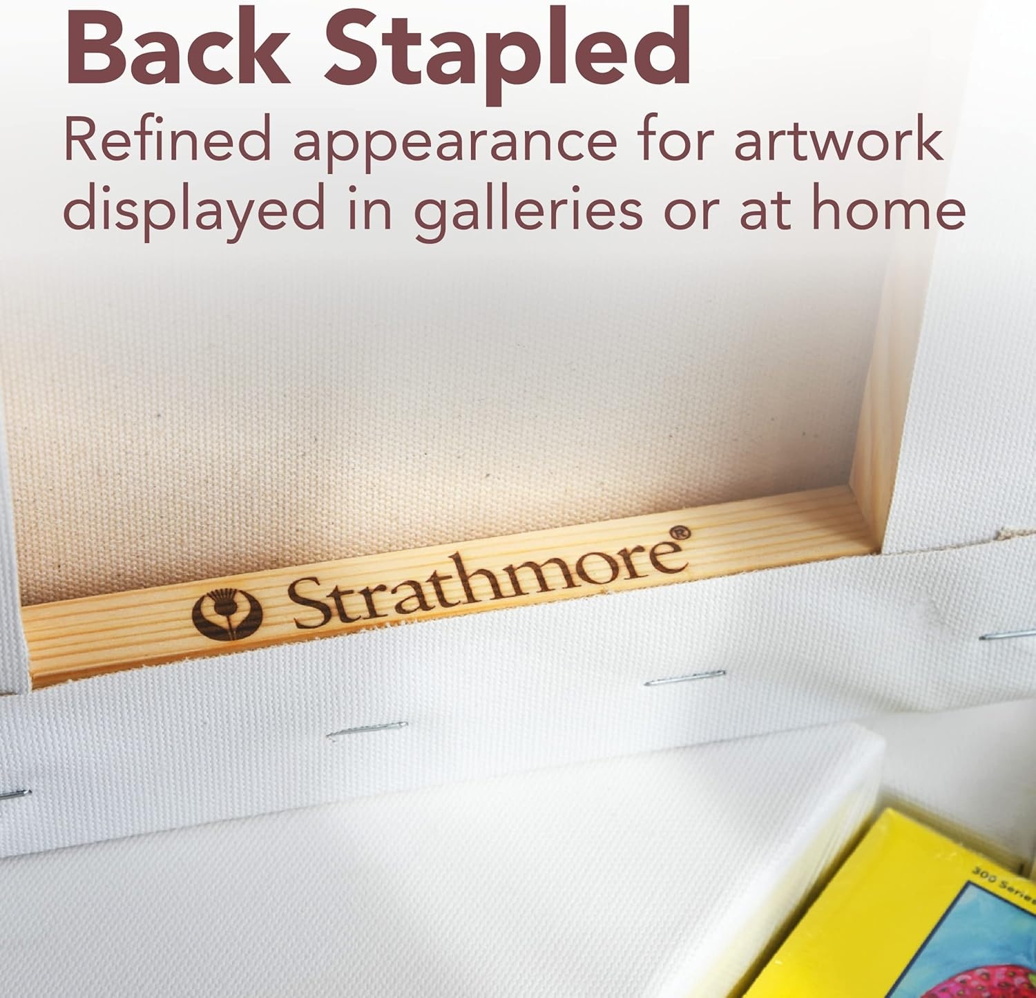 Strathmore 300 Series Stretched Canvas, Traditional Profile, 8×8 inches – Artist Canvas for Oil, Acrylic, Pouring & Mixed Media – 100% Cotton, Triple Primed(30×40)
