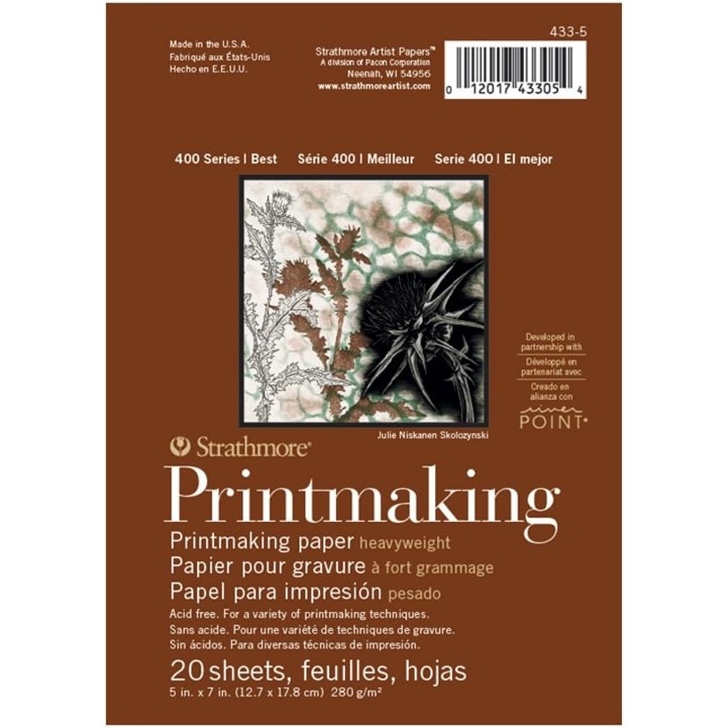 Strathmore Printmaking Paper Pad 11″X14″-15 Sheets -62433110, BROWN(5×7)