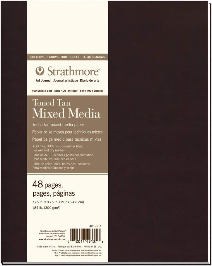 Strathmore Toned Gray Softcover MM 7.75×9.75(Soft Cover  Tan  Phase Out)