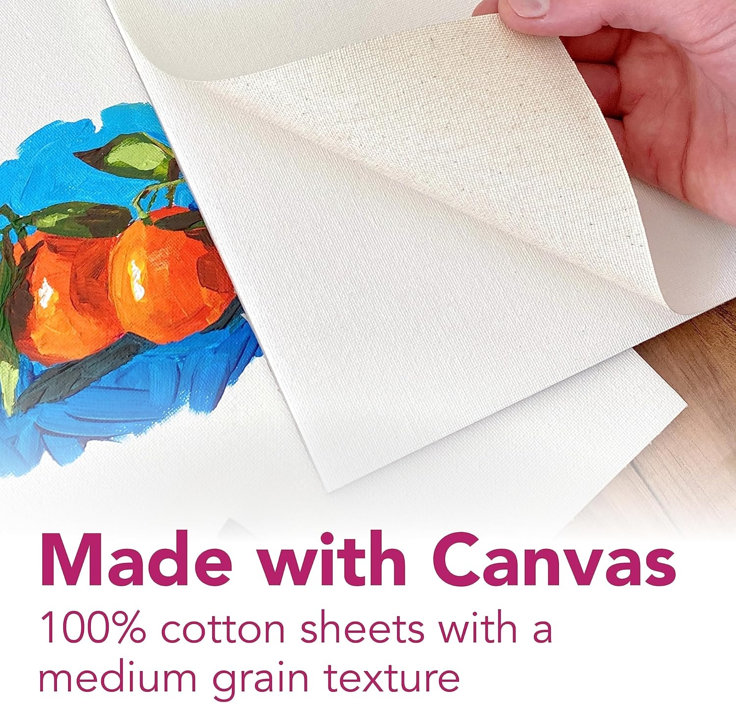 Strathmore 300 Series, Canvas Pad, 16×20 inch, 10 Sheets – Triple Primed, 100% Cotton Canvas, Plein Air Artists, Acrylic Paint and Oil Paint(12×16)