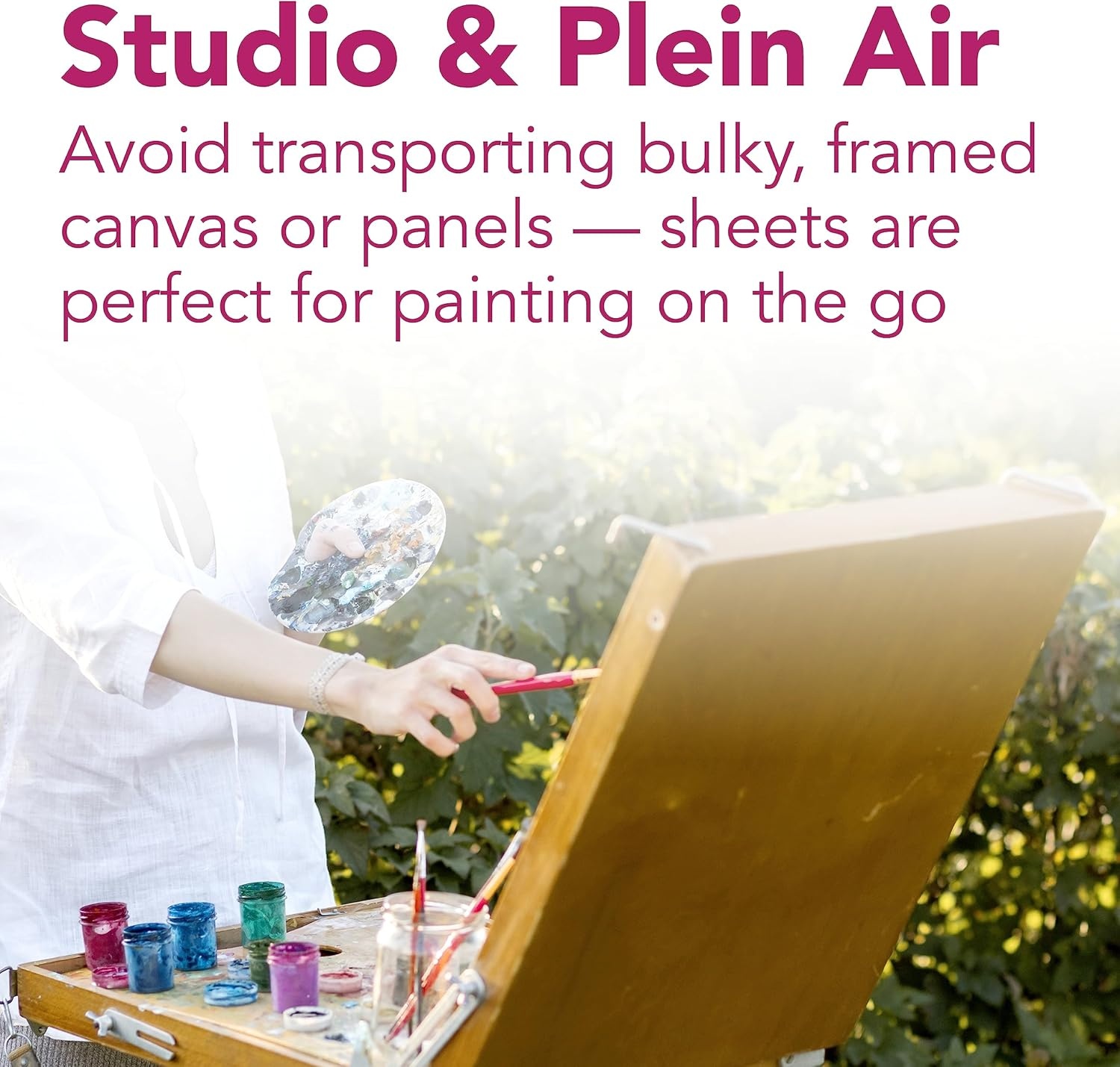 Strathmore 300 Series, Canvas Pad, 16×20 inch, 10 Sheets – Triple Primed, 100% Cotton Canvas, Plein Air Artists, Acrylic Paint and Oil Paint(12×16)