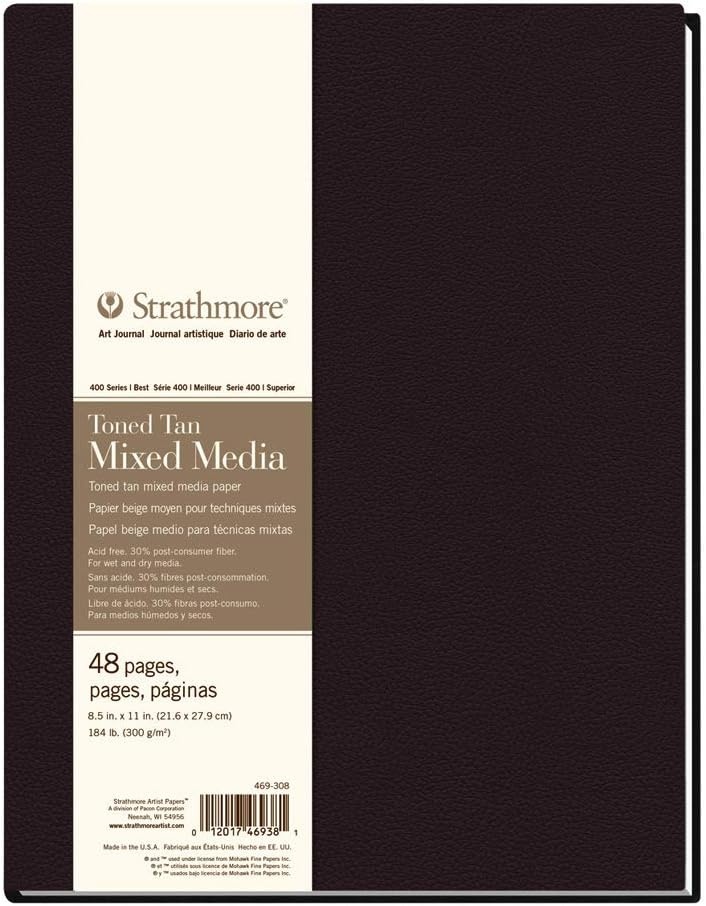 Strathmore Toned Gray Softcover MM 7.75×9.75(Hardbound  Tan  Phase Out)