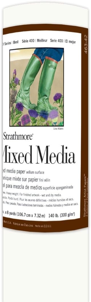 Strathmore Toned Mixed Media Paper Toned Grey 11″X14″-15 Sheets -62462311(White)