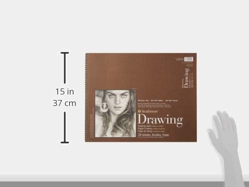 Strathmore Medium Drawing Spiral Paper Pad 6″X8″-24 Sheets -62400200(cream)
