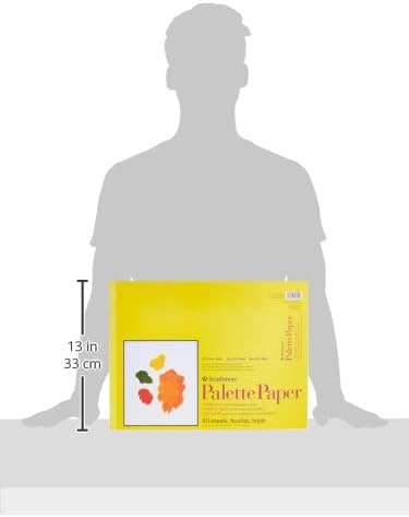 Strathmore 300 Series Palette Paper Pad, Tape Bound, 9×12 inches, 40 Sheets (41lb/67g) – Artist Paper for Adults and Students(12×16)