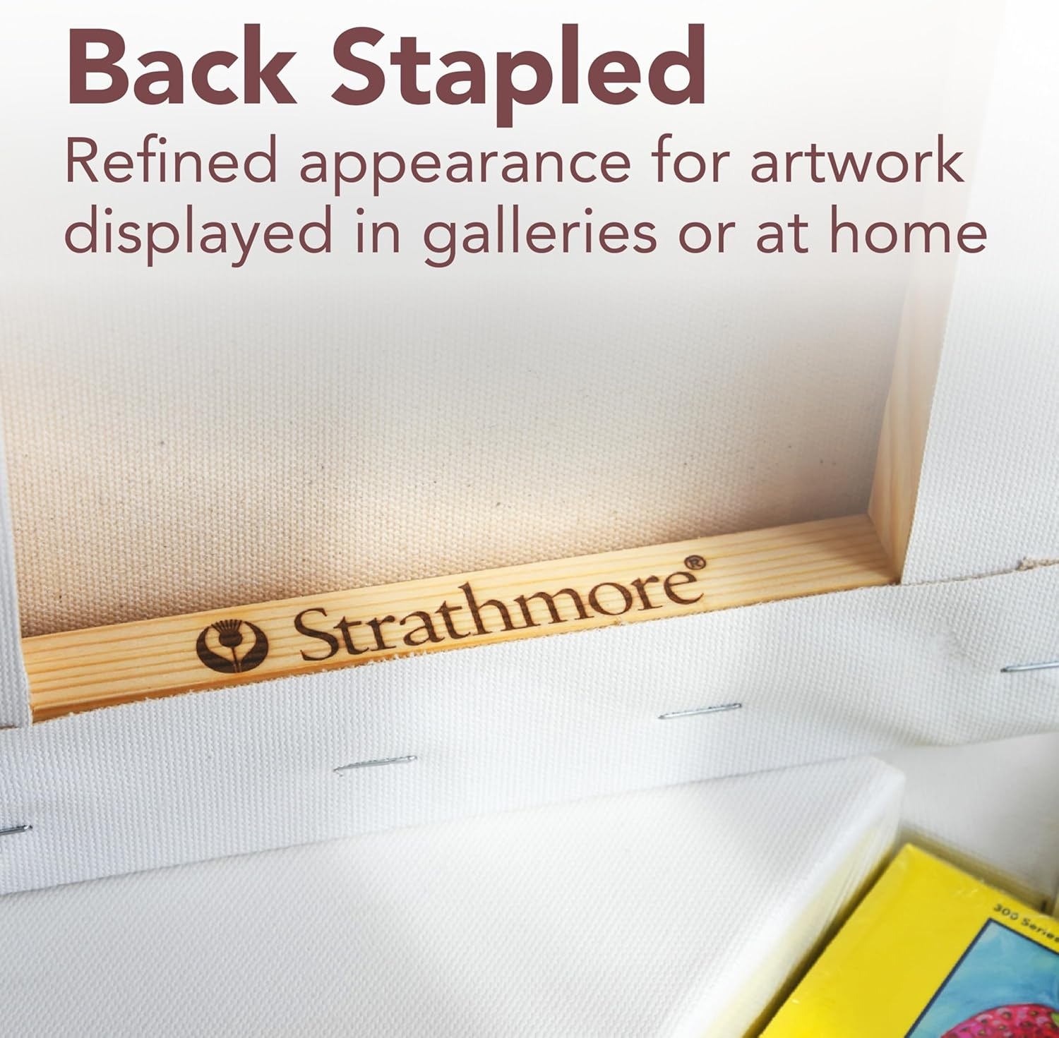 Strathmore 300 Series Gallery Stretched Canvas Pack, 8×10 inch, 3 Pack, Art Canvas for Students Professionals(5×7 inch)