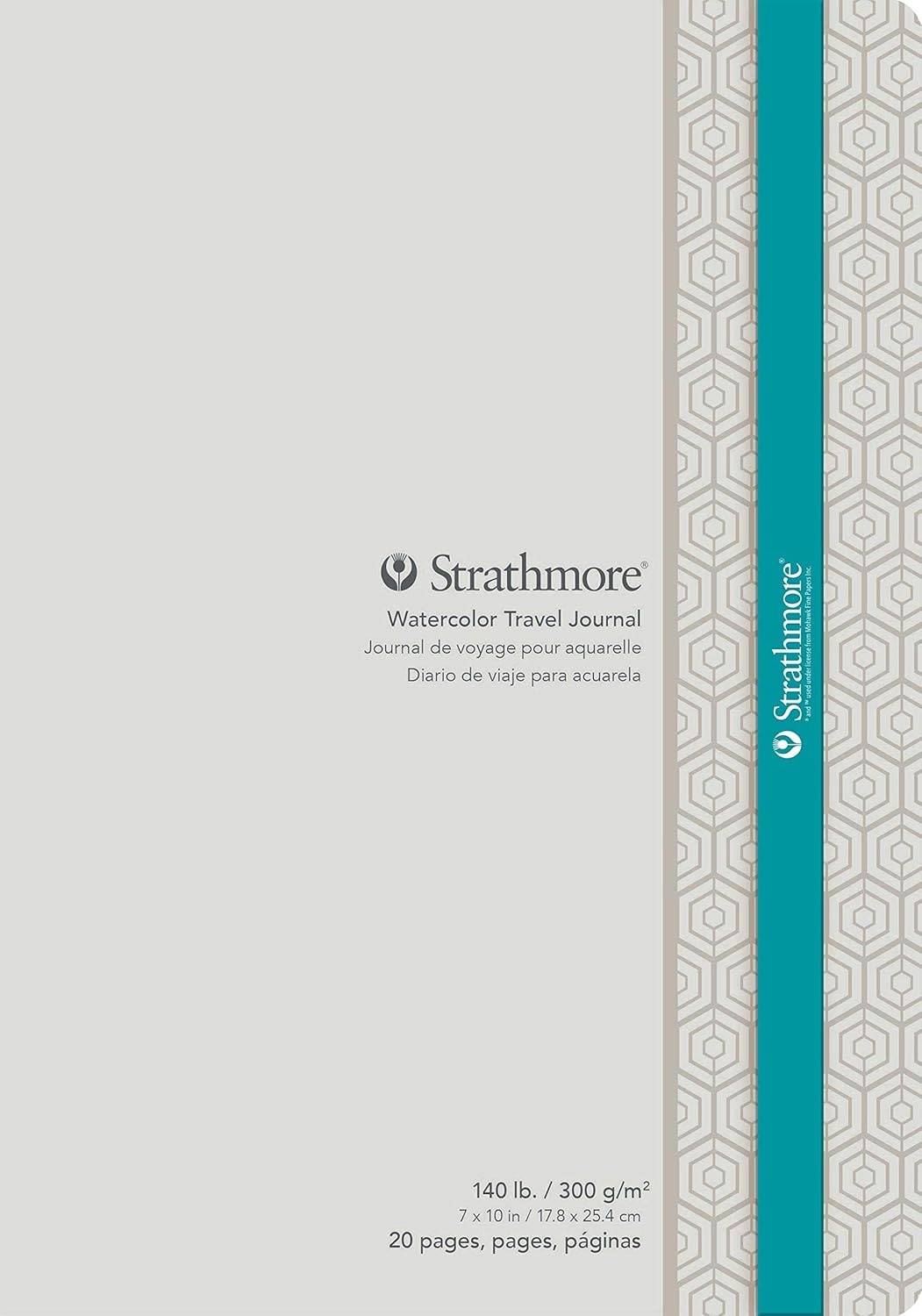 Strathmore 500 Series Ready Cut Watercolor Sheets, 140 lb. Cold Press, 5 X 7 inches, White, 25 Sheets (140-205)(White)