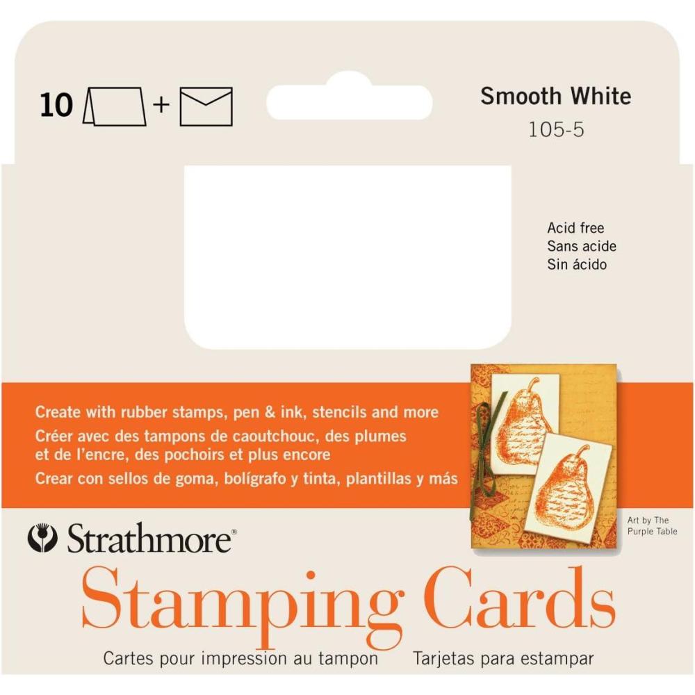 Strathmore Announcement Card White Smooth with no Deckle(3.5×4.875)