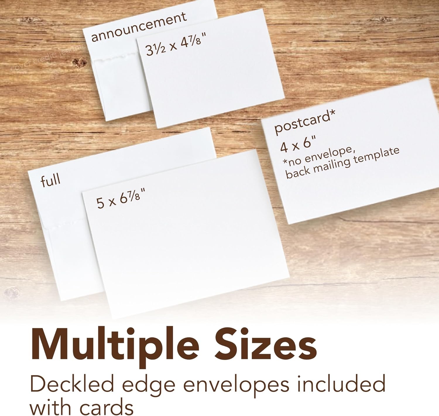 Strathmore 400 Series Mixed Media Cards, Announcement Size, 3.5×4.875 inches, 6 Pack, Envelopes Included – Custom Greeting Cards for Weddings, Events, Birthdays(3.5×4.875)