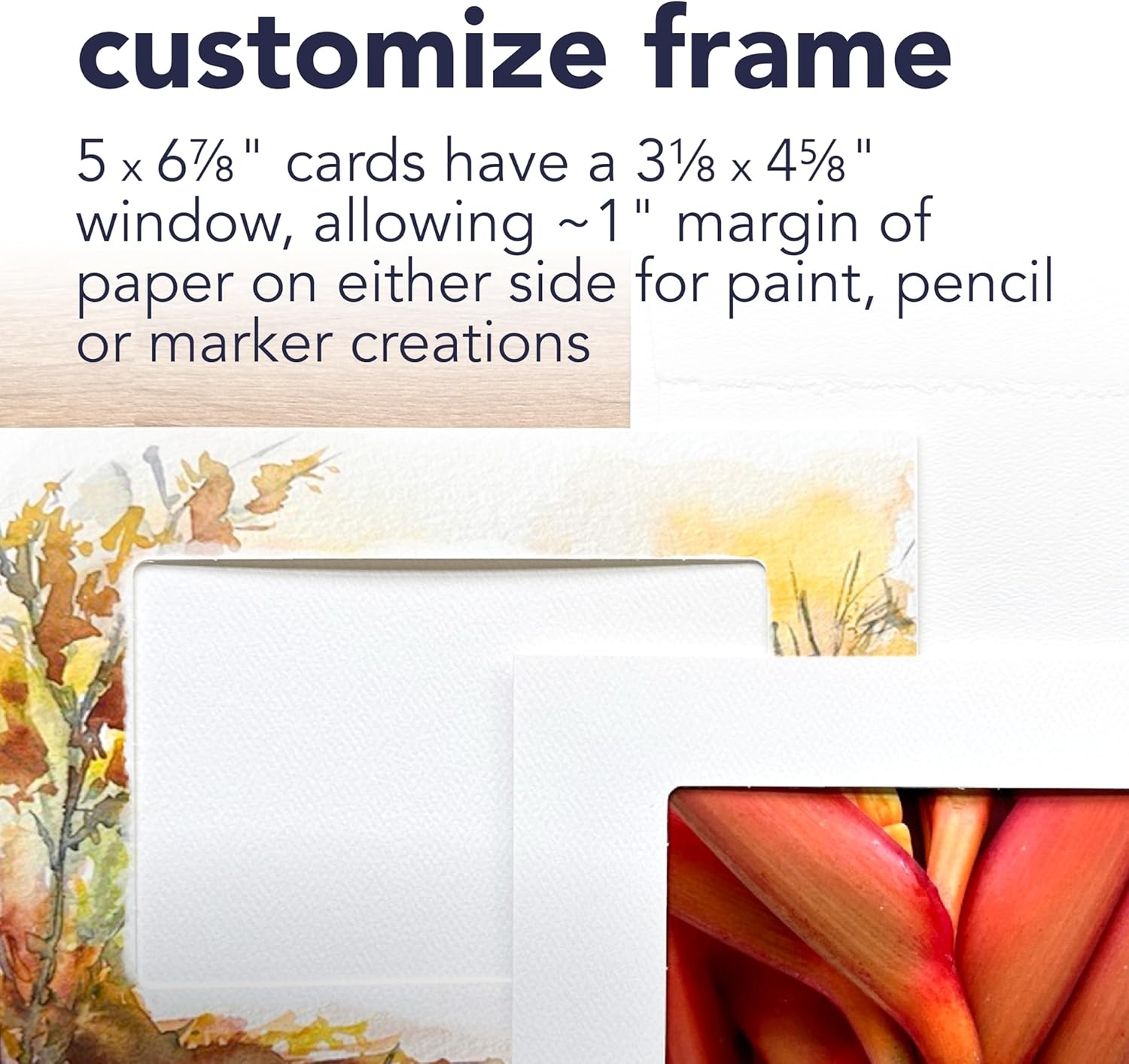 Strathmore Photo Frame Cards, White, 5×6.875 inches, 40 Pack, Envelopes Included – Custom Greeting Cards for Weddings, Events, Birthdays(5×6.875 (Pack of 4))