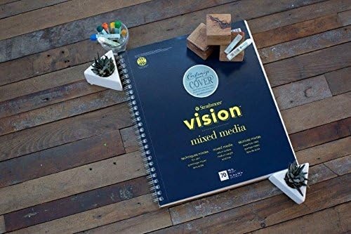 Strathmore Vision Fine Tooth Drawing Pad 9″X12″-64lb, 65 Sheets -62643590(5.5×8.5)