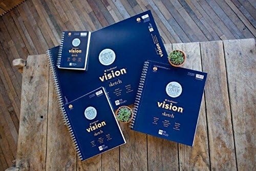 Strathmore Vision Fine Tooth Drawing Pad 9″X12″-64lb, 65 Sheets -62643590(18×24)